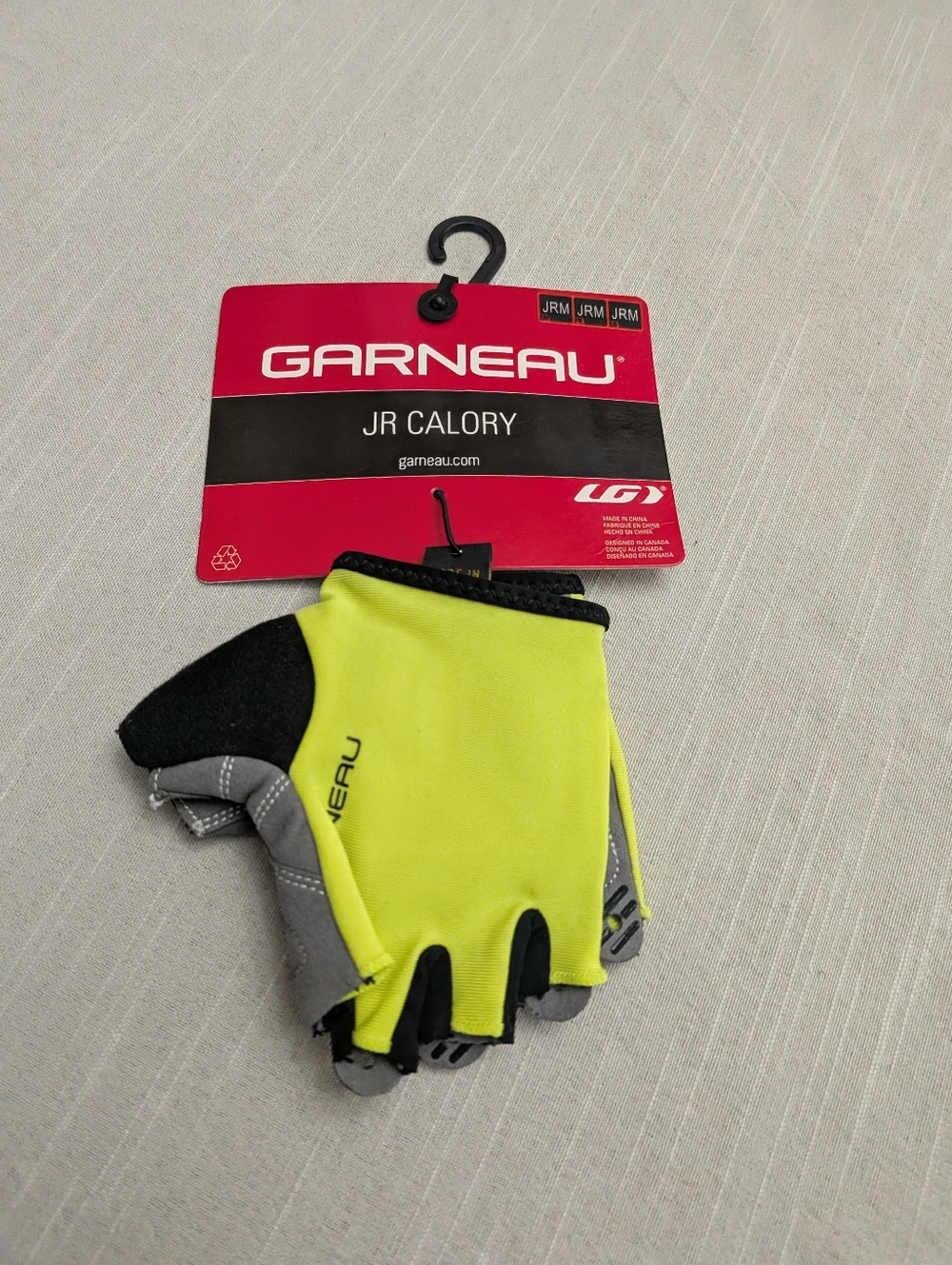 Garneau JR Calory Kids Cycling Gloves - Neon Yellow